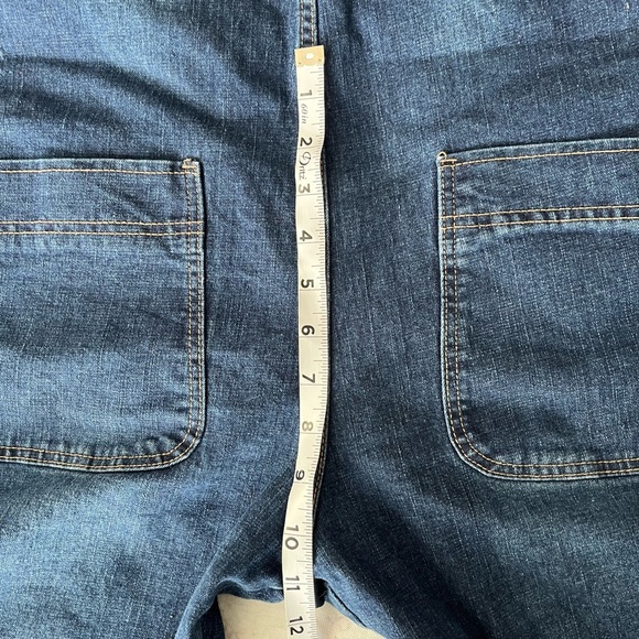 Blue Denim Overalls with Adjustable Straps and Bib Front - Picture 5 of 14